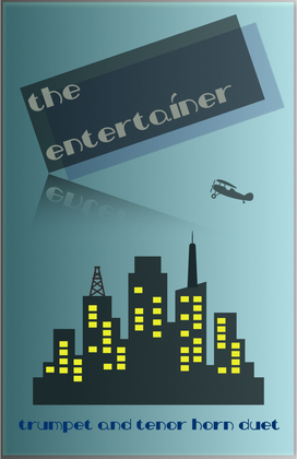 Book cover for The Entertainer by Scott Joplin, Trumpet and Tenor Horn Duet
