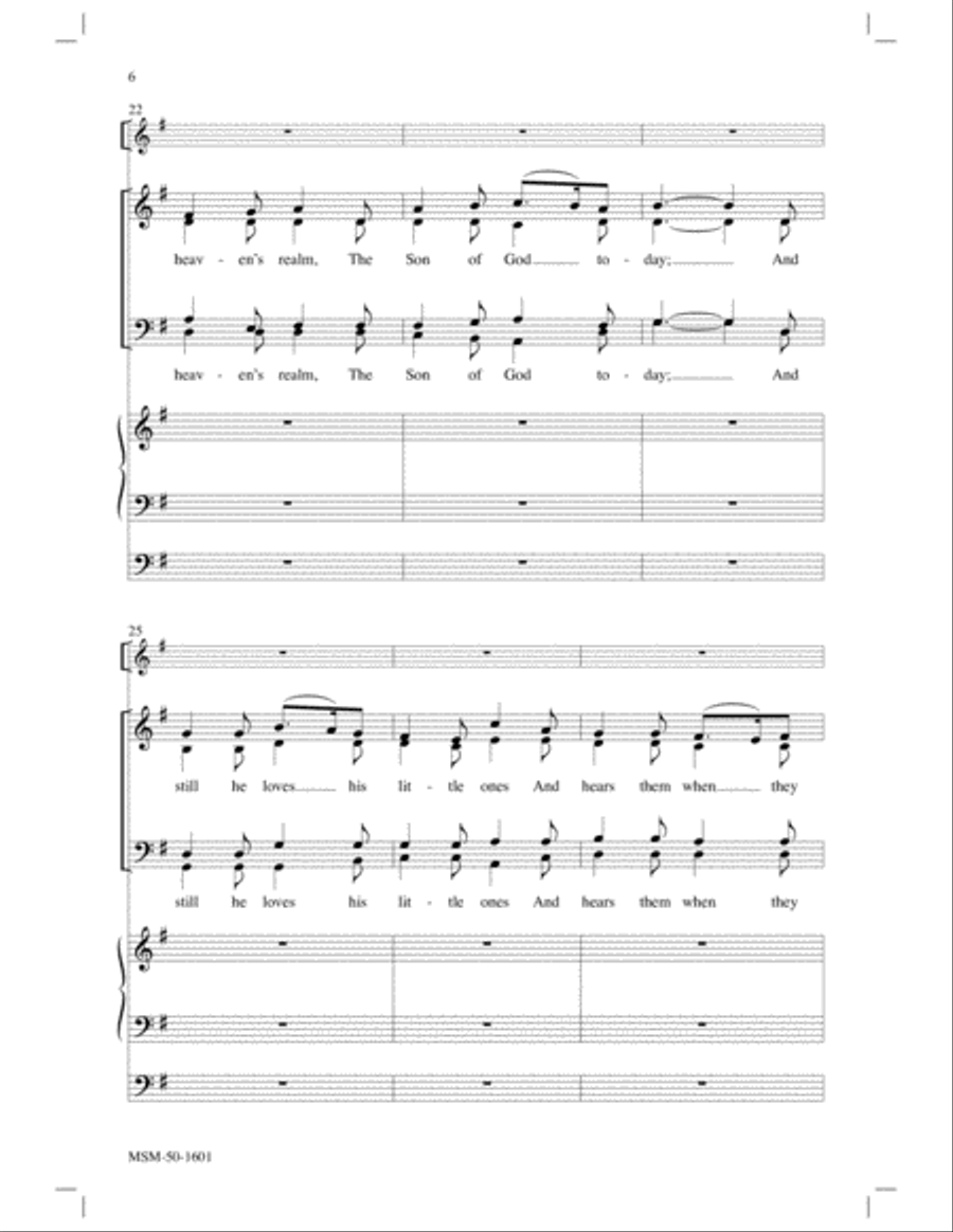 I Am So Glad Each Christmas Eve 4-Part scores gallery preview page 4