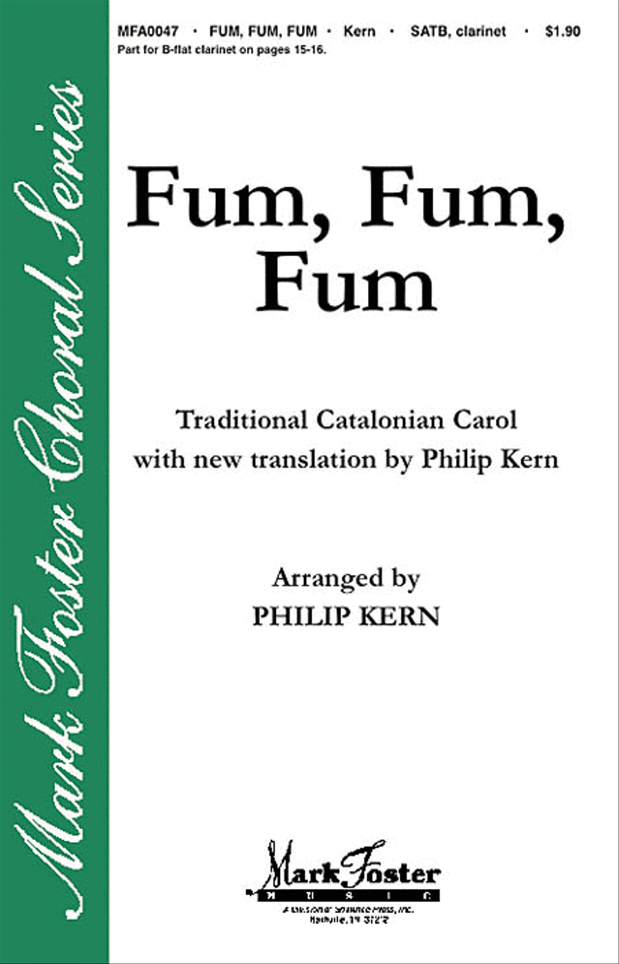Fum, Fum, Fum 4-Part scores gallery preview page 1