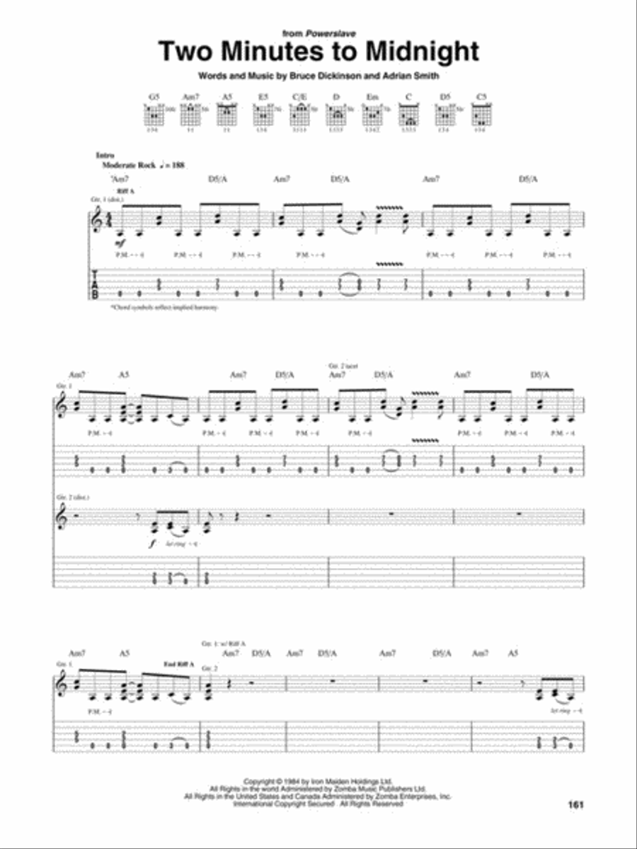 Iron Maiden Anthology Electric Guitar scores gallery preview page 6