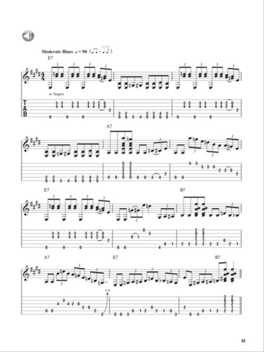 25 Authentic Blues Guitar Lessons Electric Guitar scores gallery preview page 4