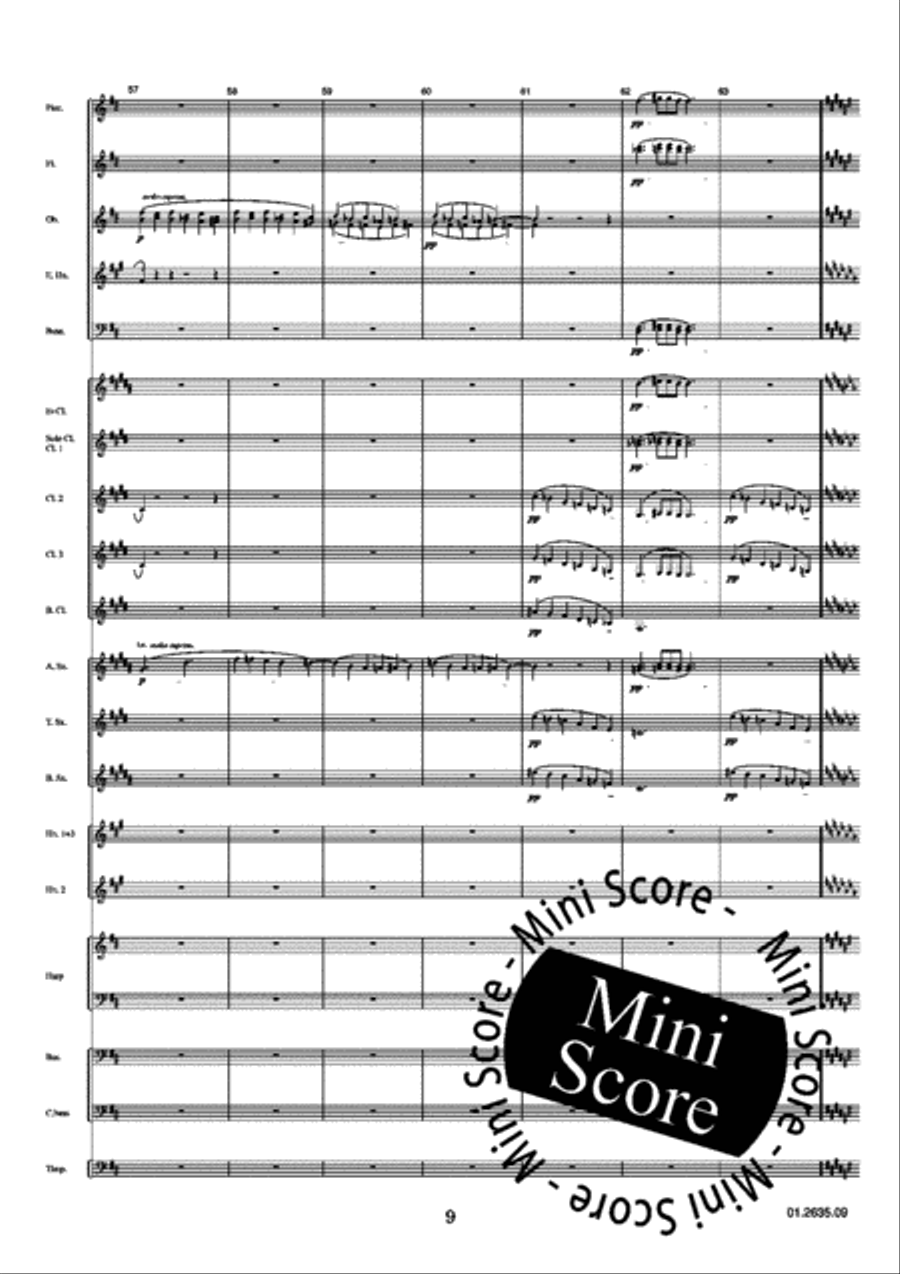 Nocturnes Concert Band scores gallery preview page 11