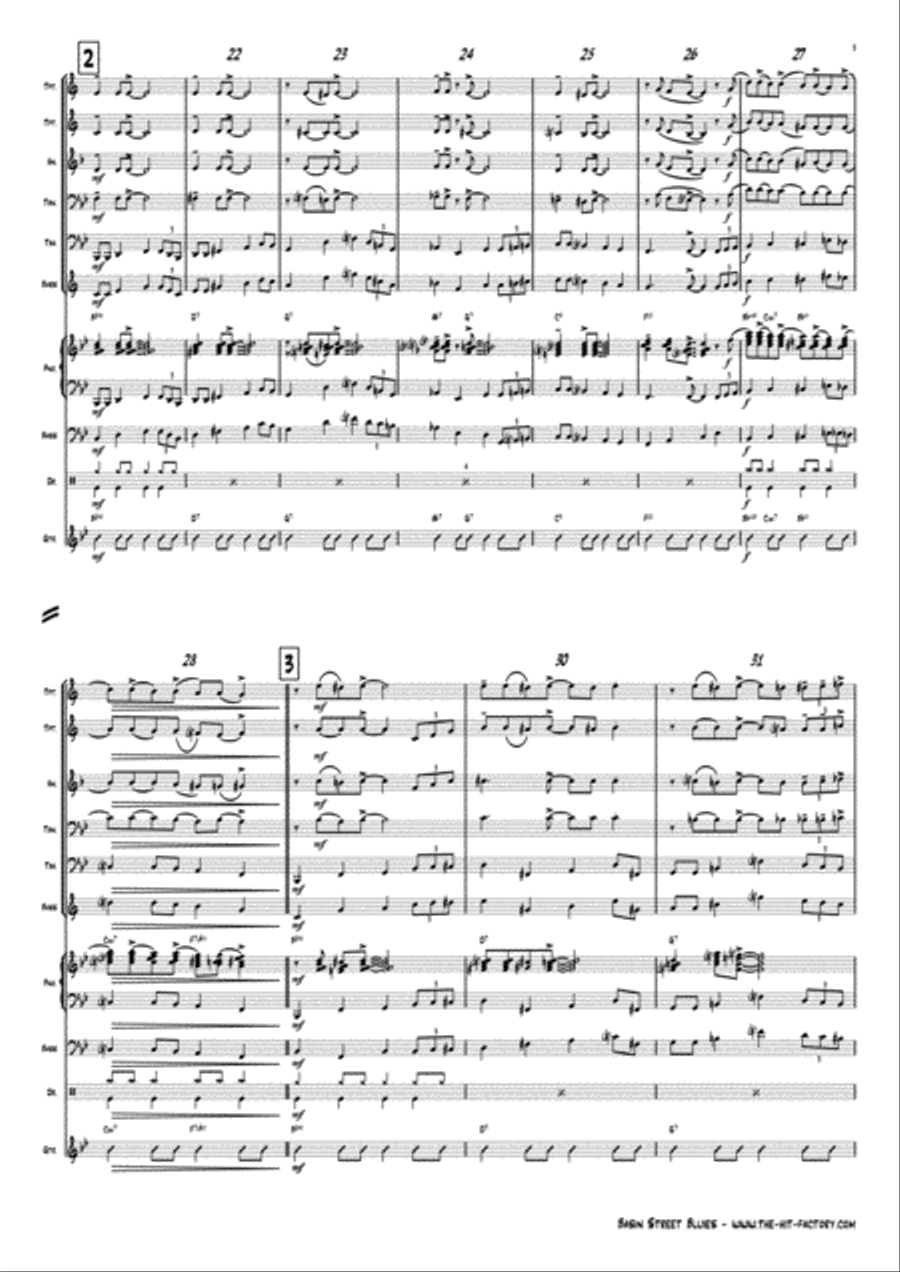 Basin Street Blues Horn scores gallery preview page 3
