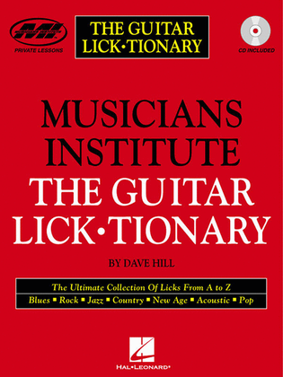 Book cover for The Guitar Lick-tionary