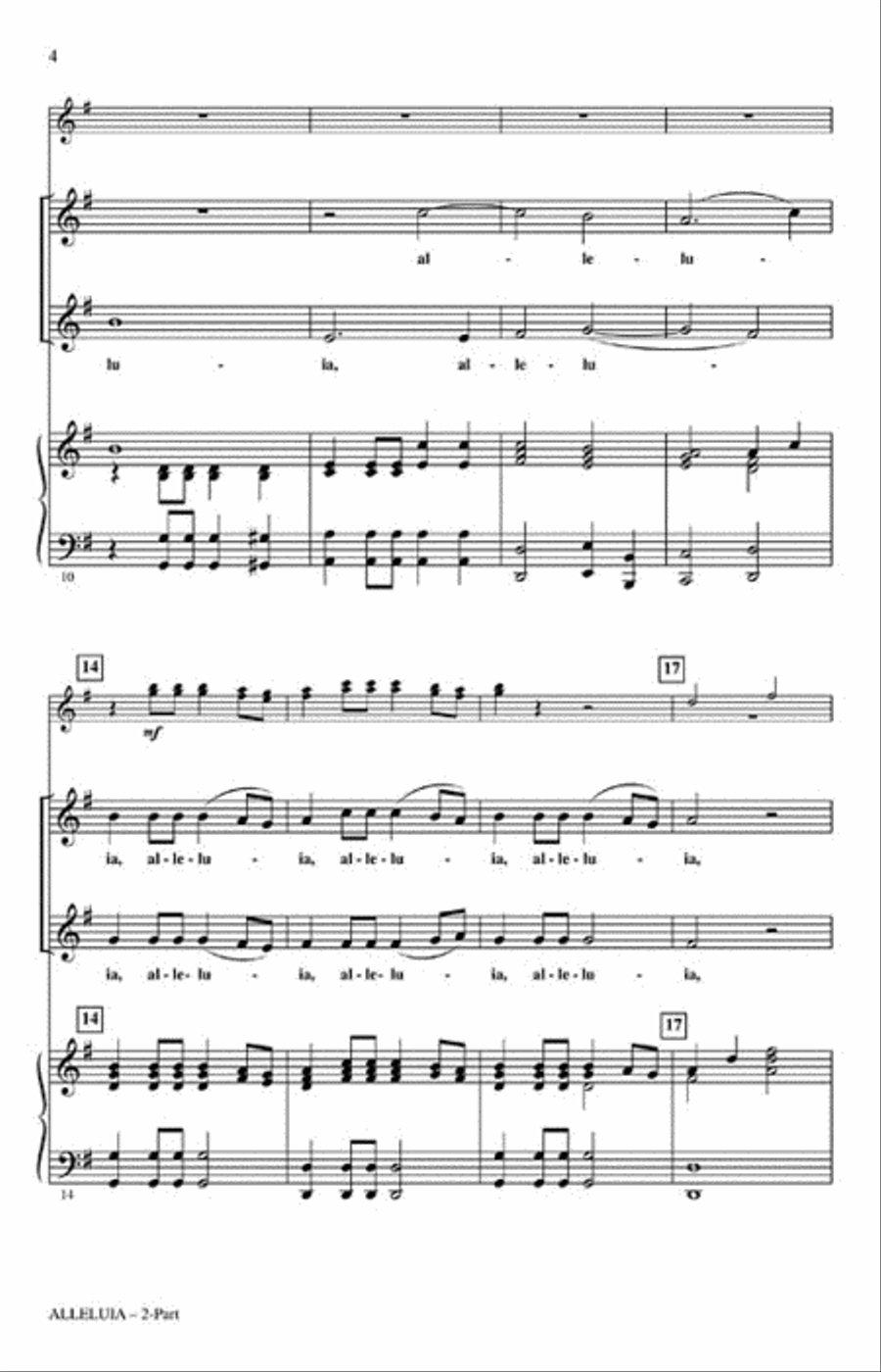 Alleluia (from Laudate Jehovam, omnes gentes) Choir scores gallery preview page 3