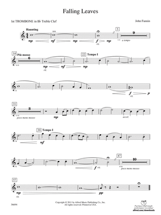 Falling Leaves: (wp) 1st B-flat Trombone T.C.