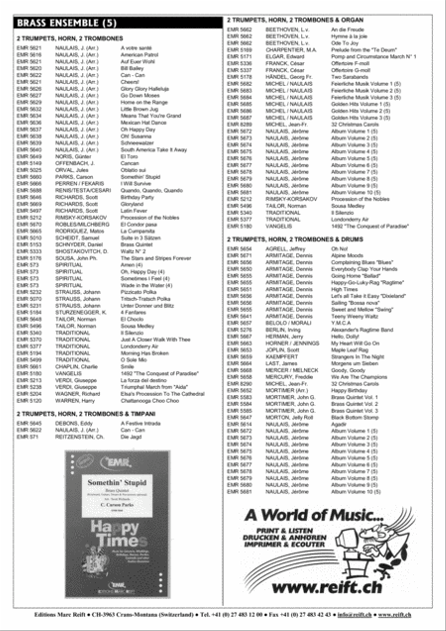 What You Want Me To Do Brass Quintet scores gallery preview page 5