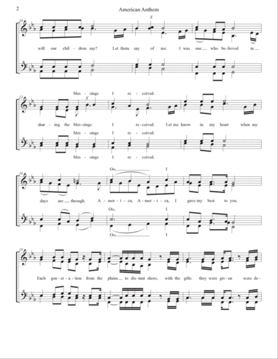 American Anthem SSAA scores gallery preview page 2