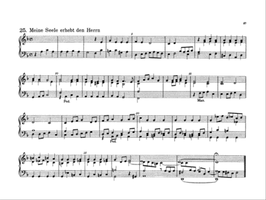 Bach: Forty-four Organ Chorales Organ scores gallery preview page 1