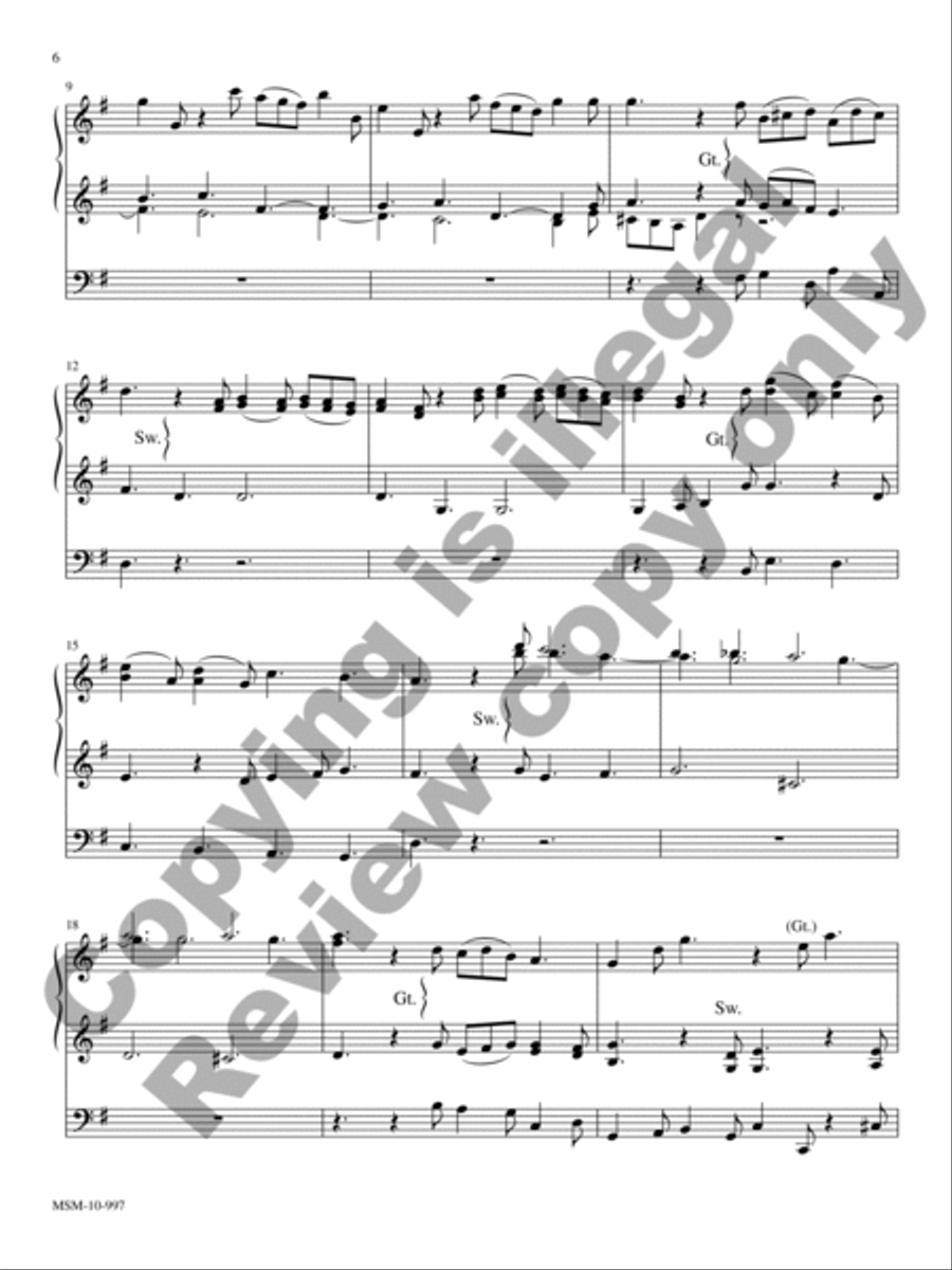 At the Cradle Organ scores gallery preview page 6
