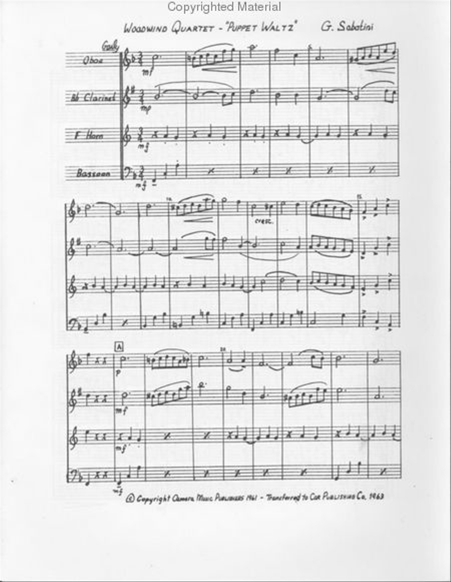 Puppet Waltz Bassoon scores gallery preview page 2