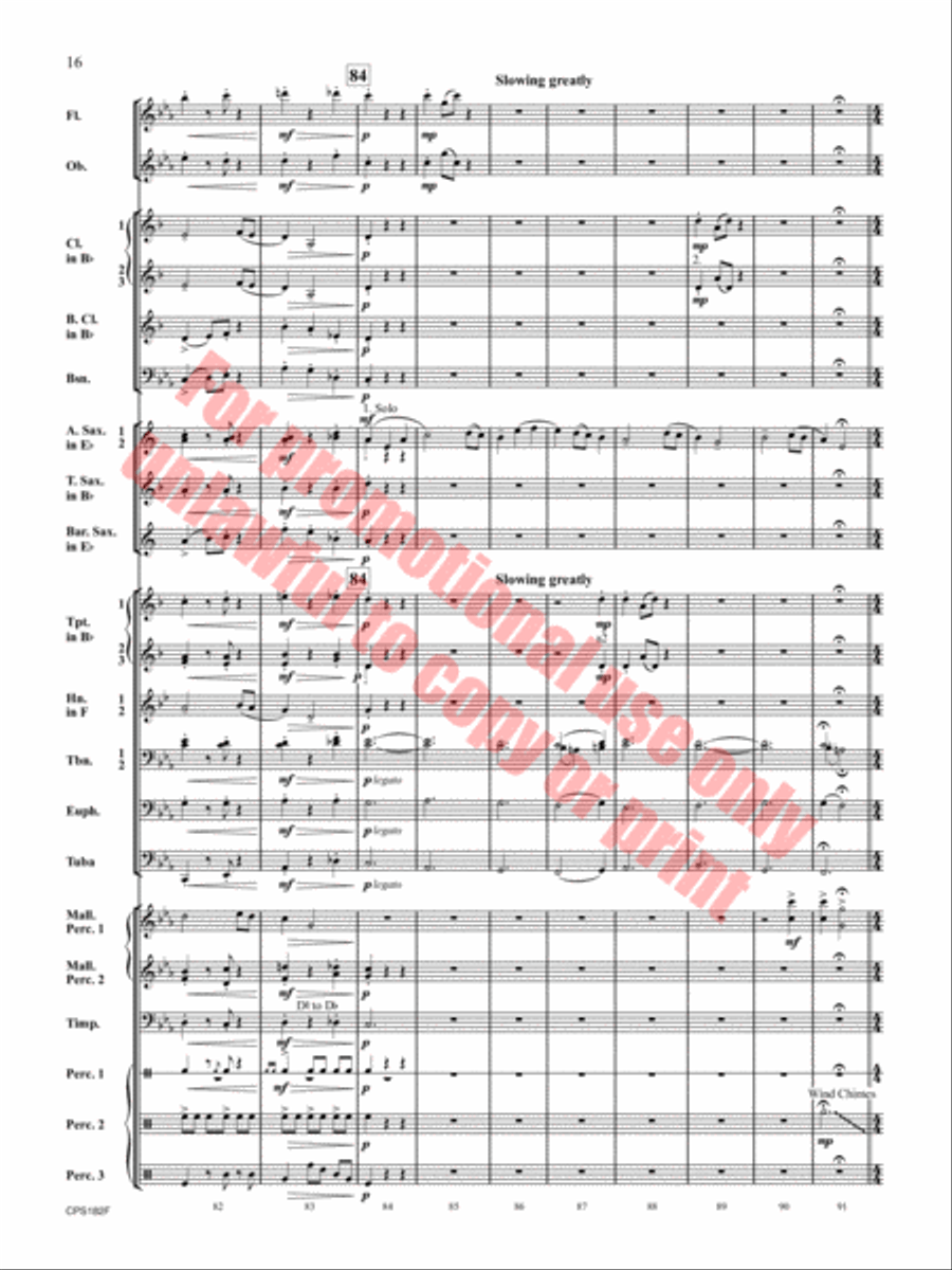 Ghost Run Concert Band scores gallery preview page 17
