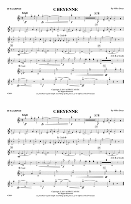 Cheyenne: 1st B-flat Clarinet
