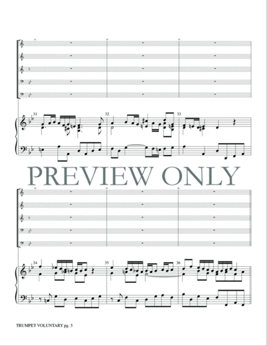 Trumpet Voluntary No. 1 Trumpet Voluntary No. 1 Brass Ensemble scores gallery preview page 7