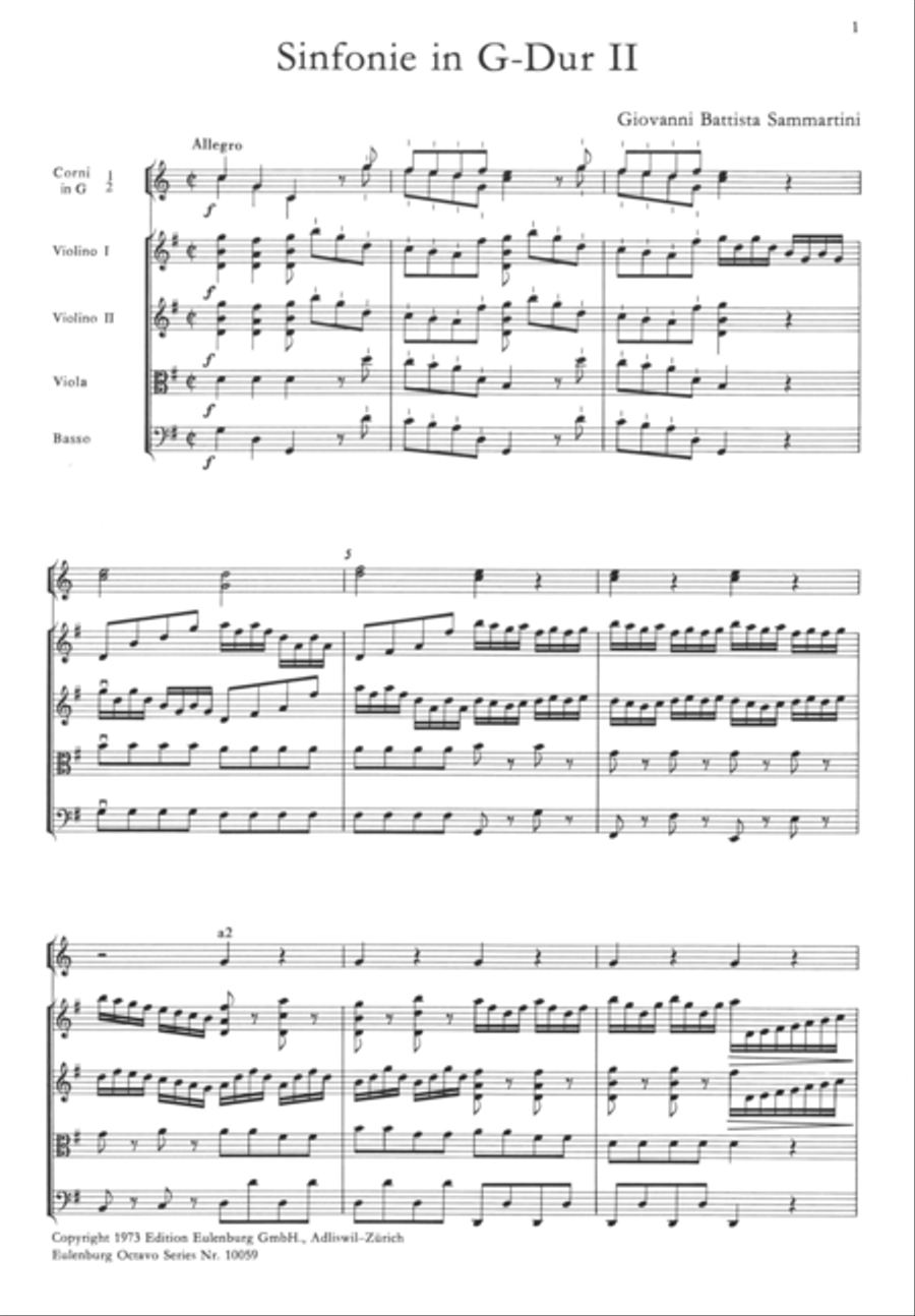 Symphony no. 2 in G major Chamber Orchestra scores gallery preview page 2