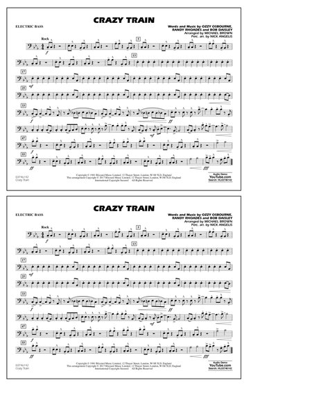 Crazy Train - Electric Bass