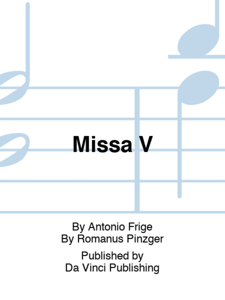 Missa V Mixed Choir scores gallery preview page 1