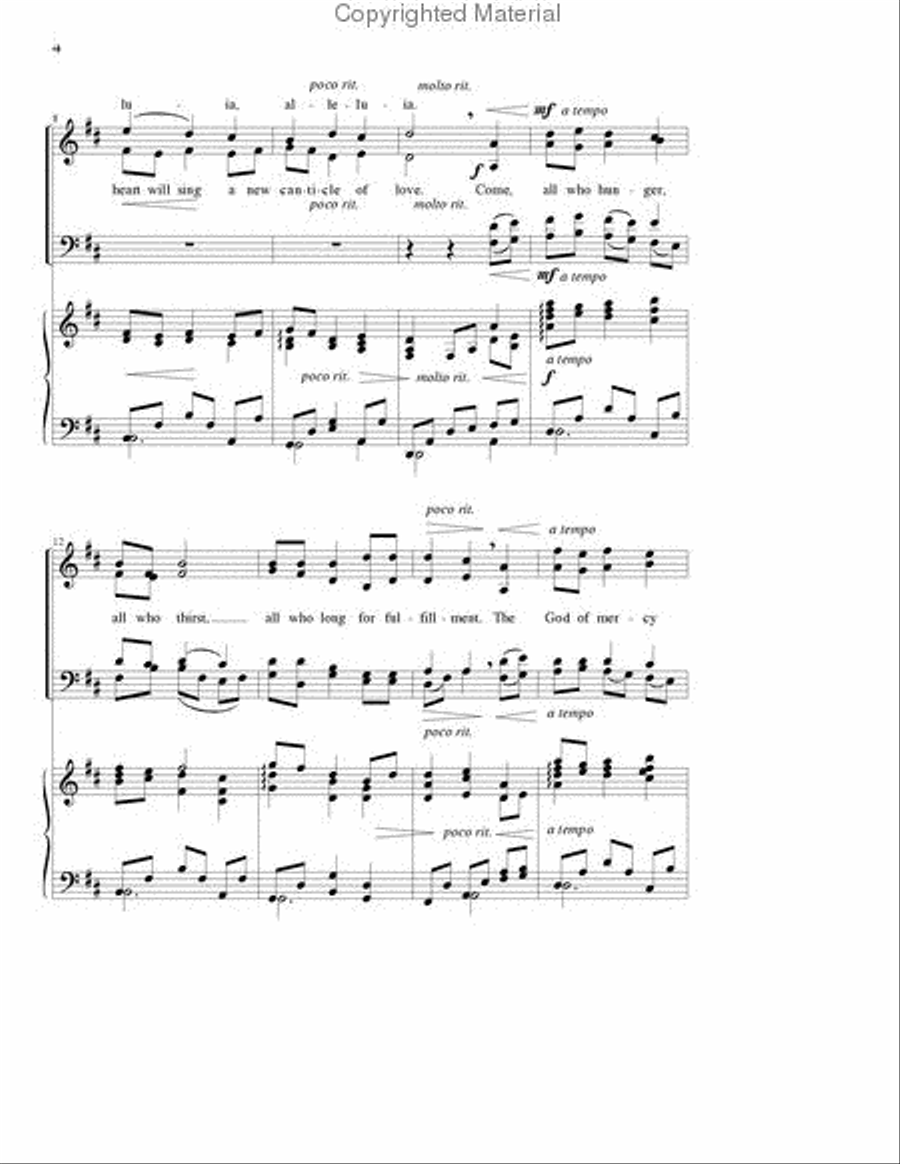 Thérèse’s Canticle of Love - SATB edition 4-Part scores gallery preview page 3