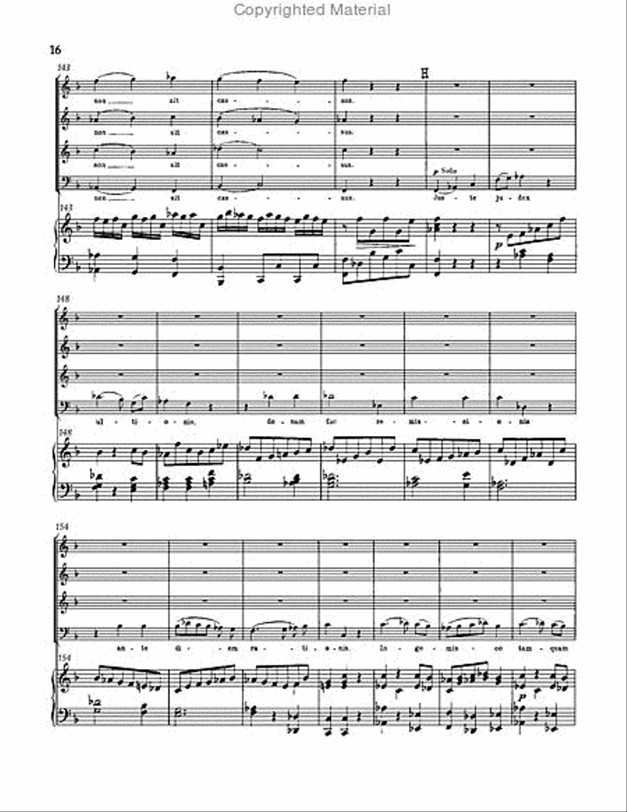 Requiem in D minor, WAB 39 Choir scores gallery preview page 16