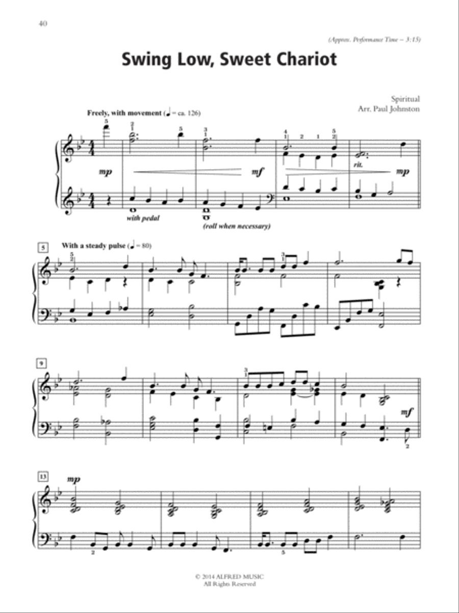 Jazzy Hymns and Spirituals Piano Solo scores gallery preview page 5