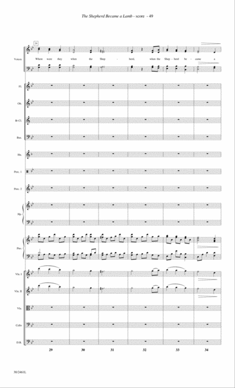 Journey to the Cross - Orchestral Score and Parts Choir scores gallery preview page 51