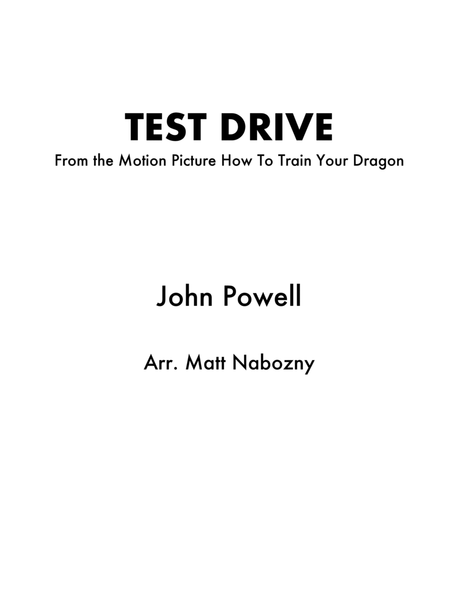 Test Drive Concert Band scores gallery preview page 1