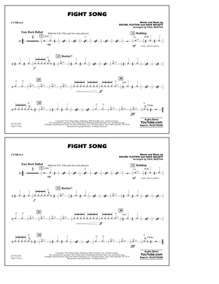 Book cover for Fight Song (arr. Paul Murtha) - Cymbals