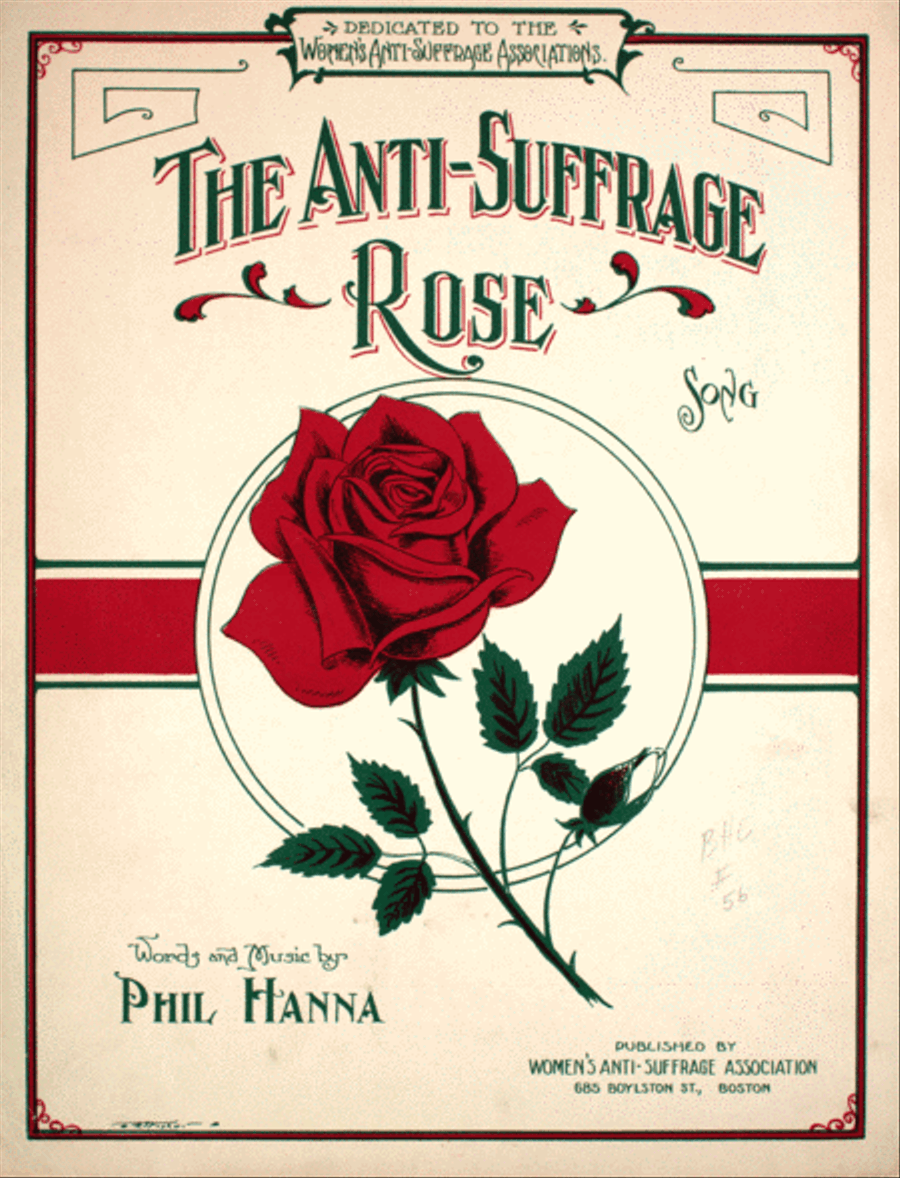 The Anti-Suffrage Rose. Song Voice scores gallery preview page 1