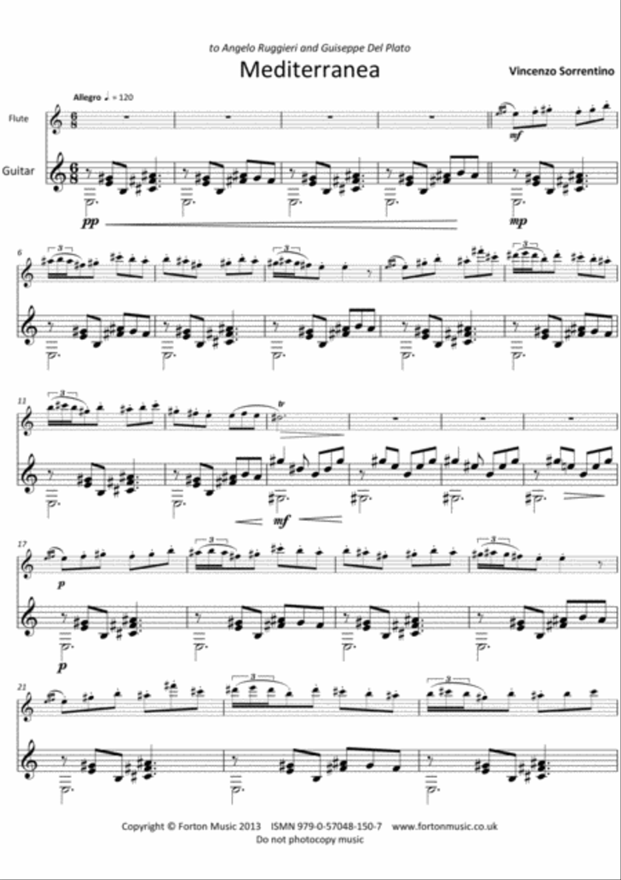 Mediterranea Flute scores gallery preview page 2