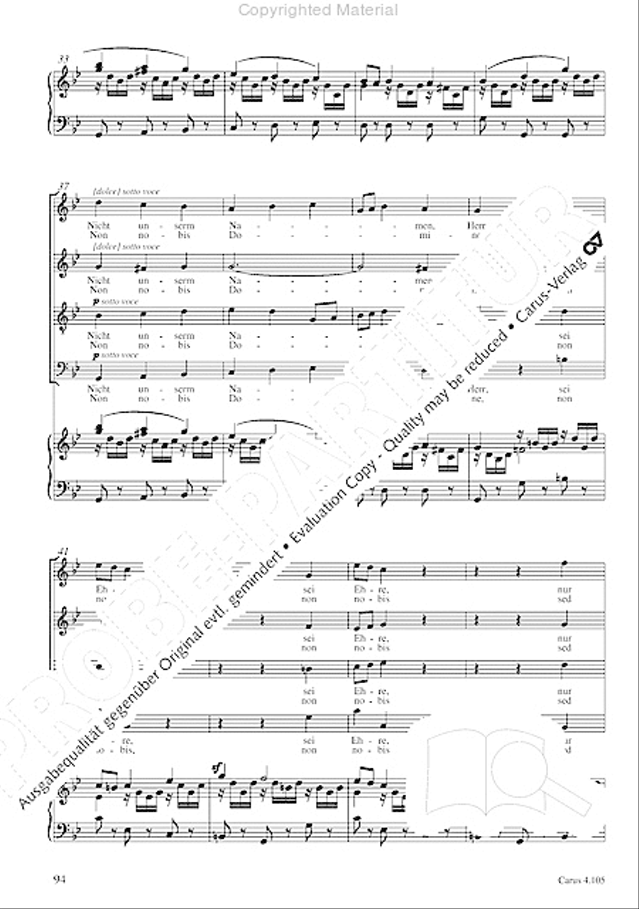 Choral collection Mendelssohn - editionchor Choir scores gallery preview page 95