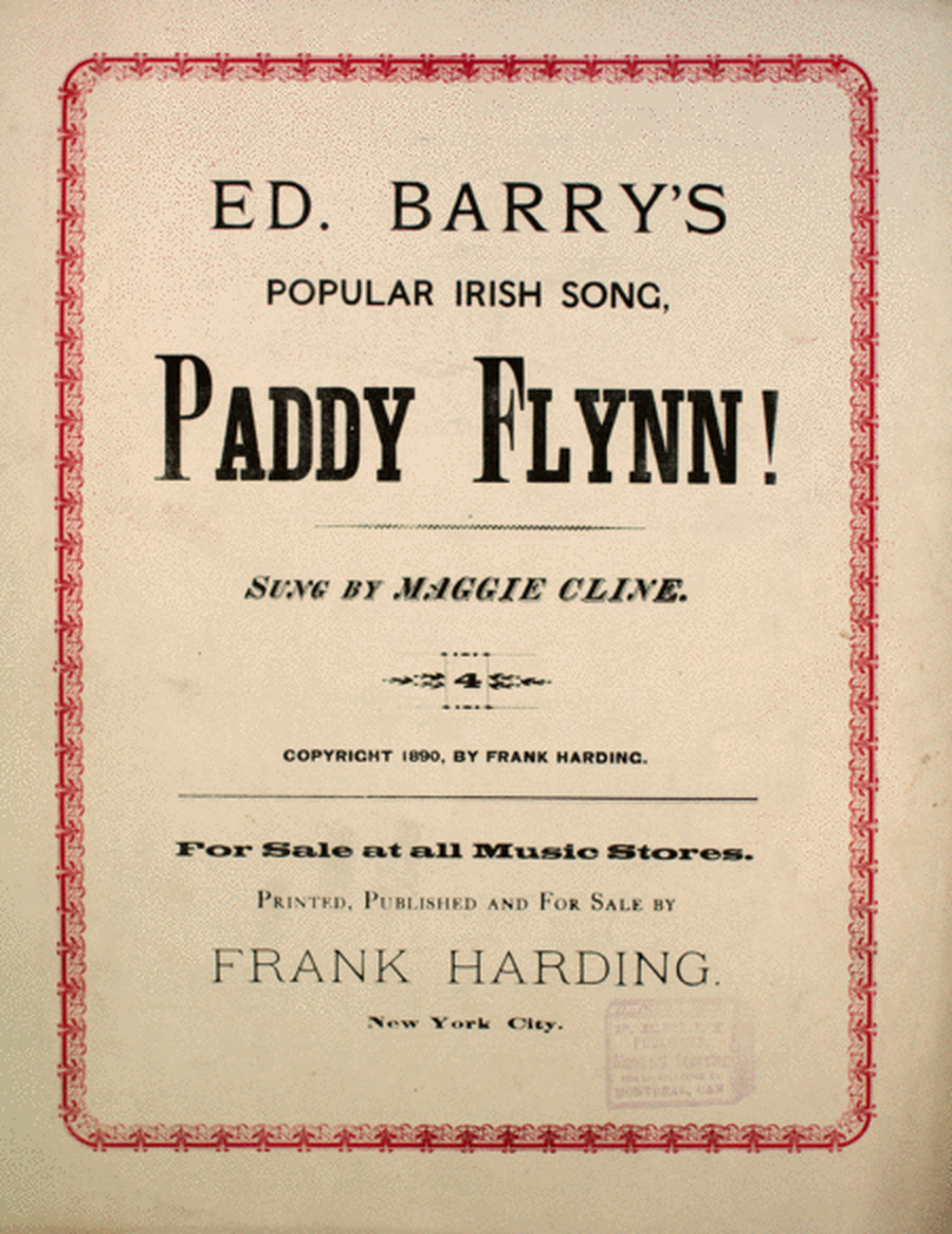 Ed Barry's Popular Irish Song, Paddy Flynn