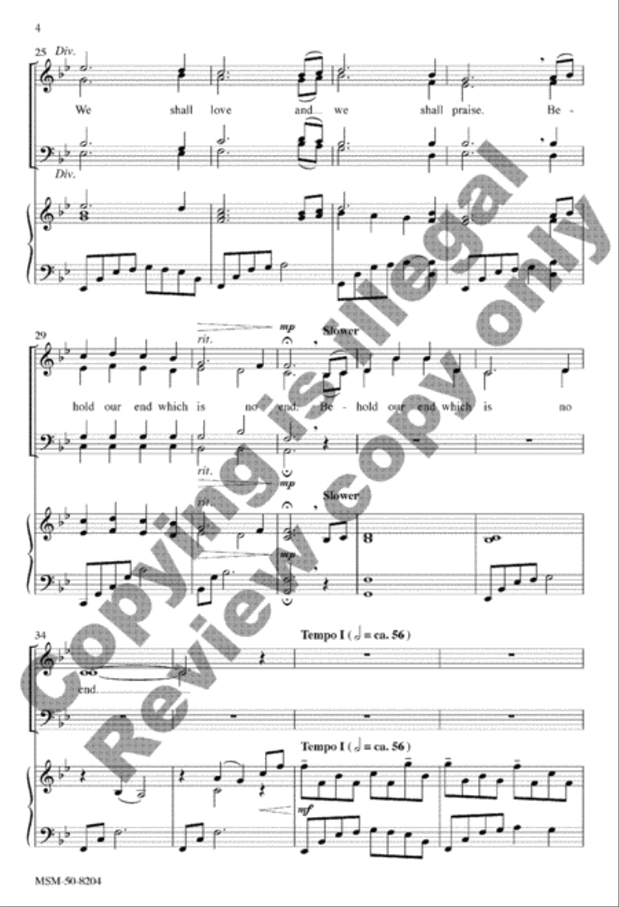 All Shall Be Amen and Alleluia 4-Part scores gallery preview page 11