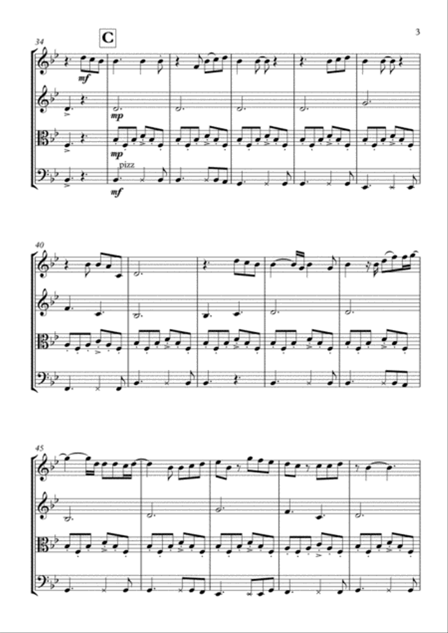 You Are The Reason String Quartet scores gallery preview page 4