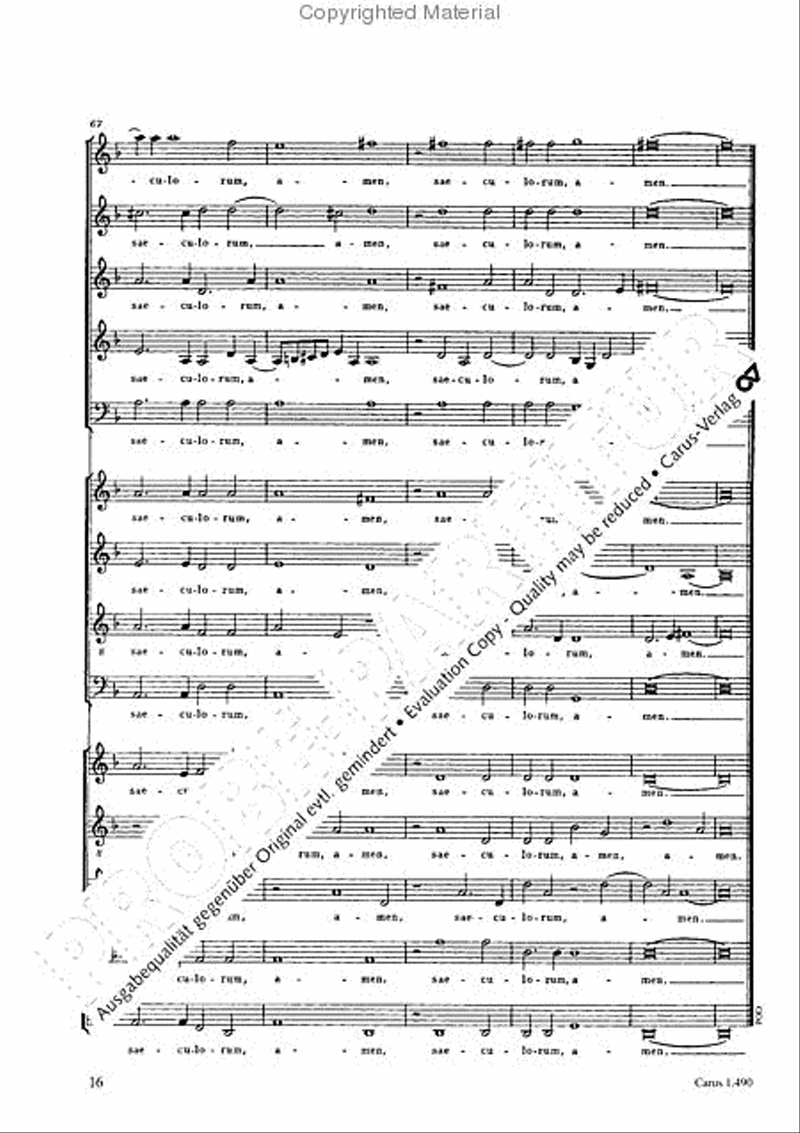 Nunc dimittis servum 4-Part scores gallery preview page 17