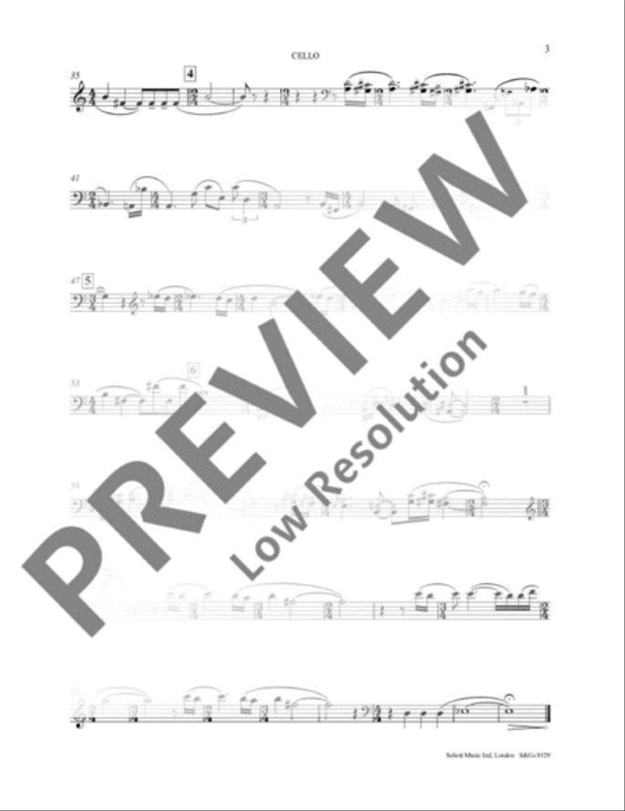 Cortège for Chris Clarinet scores gallery preview page 15