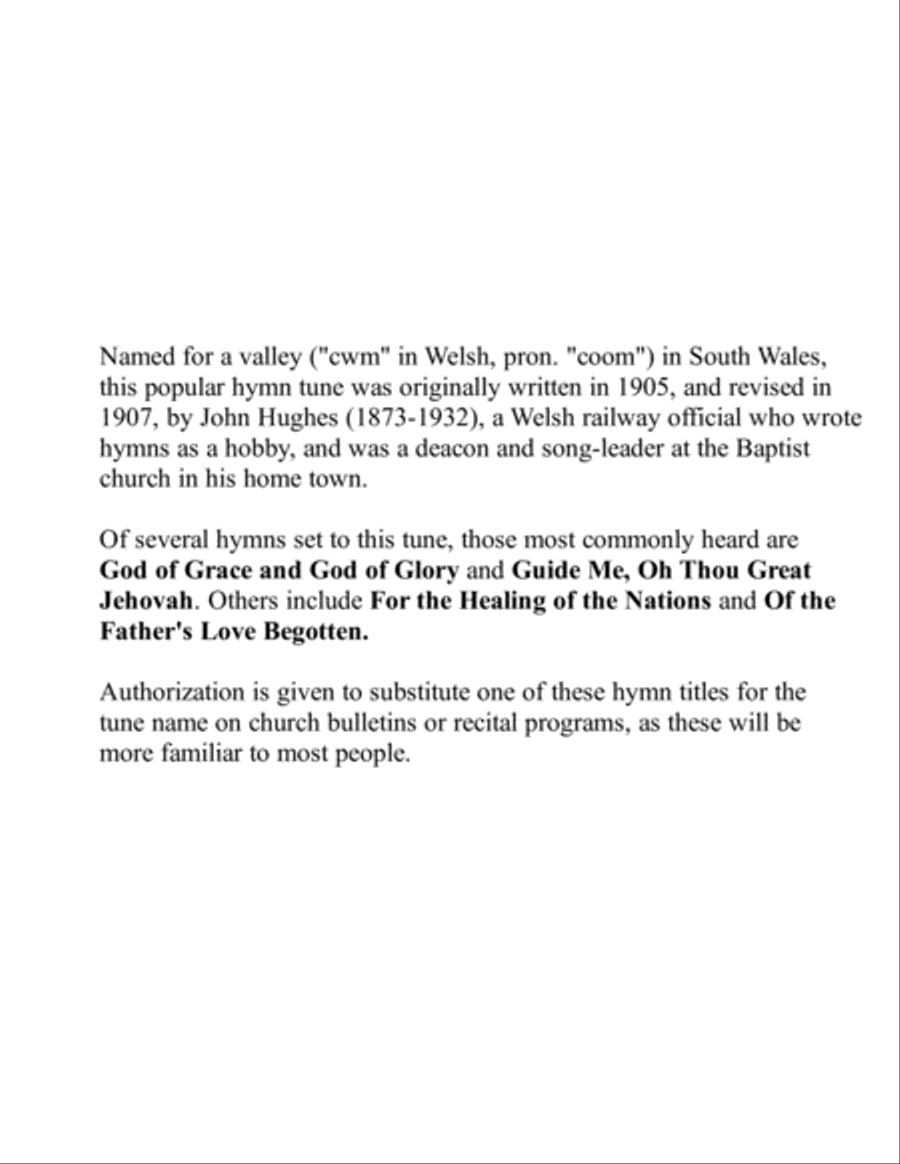 Cwm Rhondda - God of Grace and God of Glory Brass Duet scores gallery preview page 6