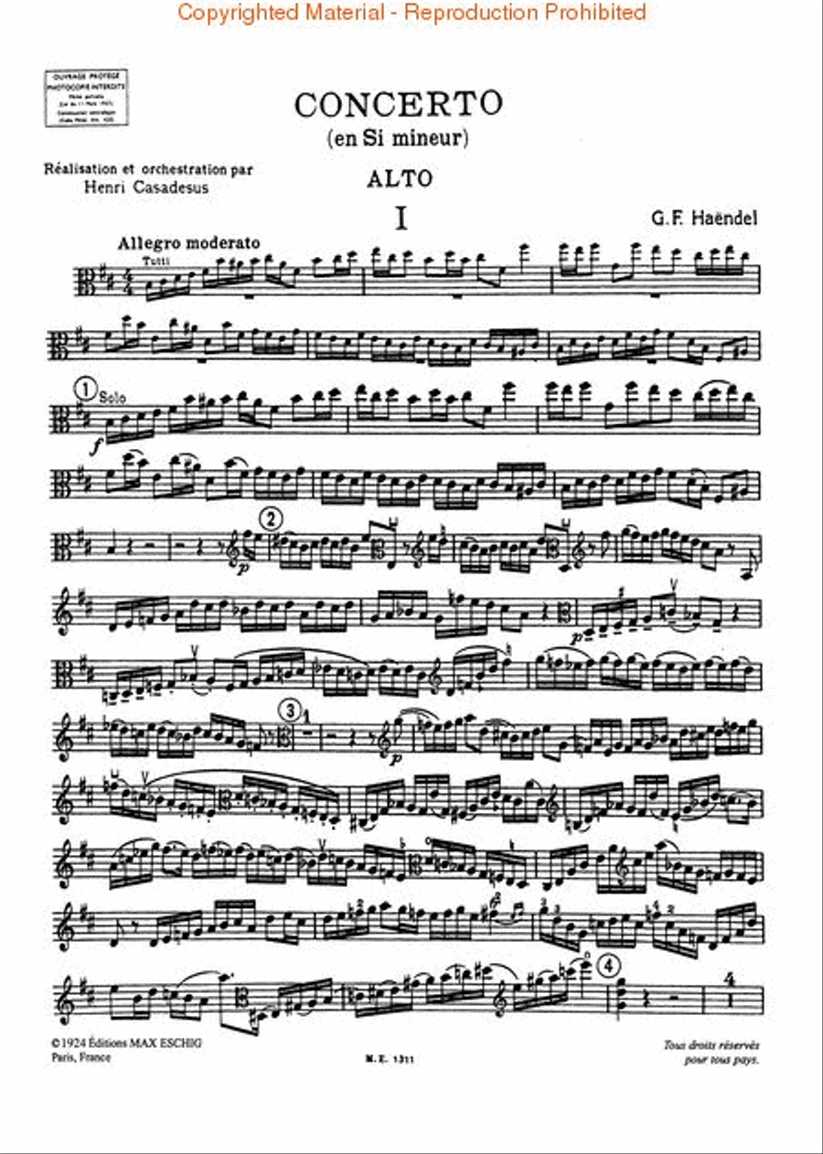 Concerto in B Minor Orchestra scores gallery preview page 2