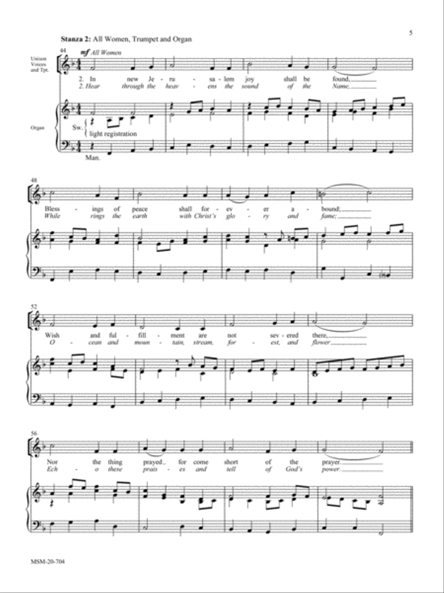 Oh, What Their Joy (O quanta qualia) 4-Part scores gallery preview page 4