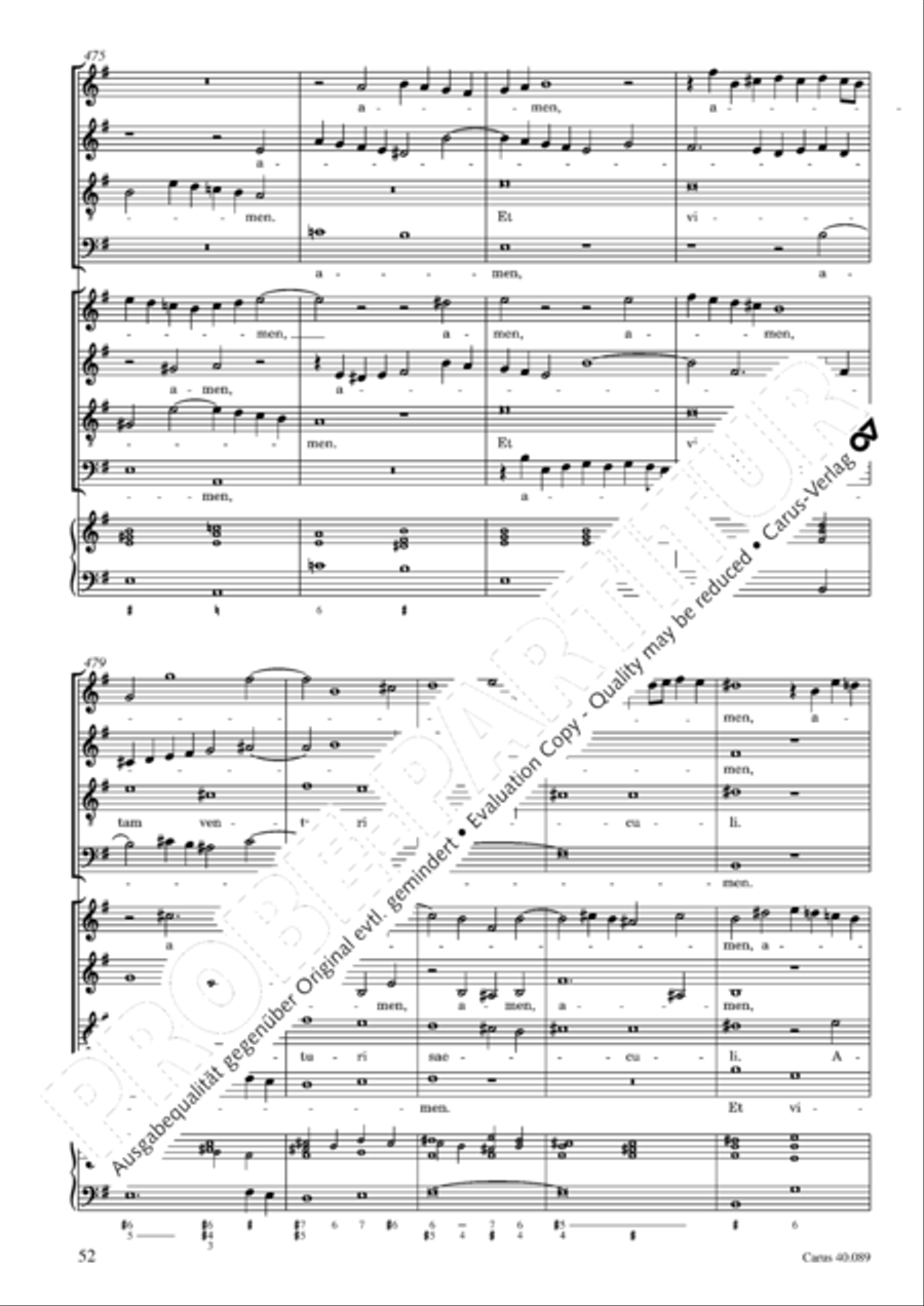 Credo a 8 voci 4-Part scores gallery preview page 53