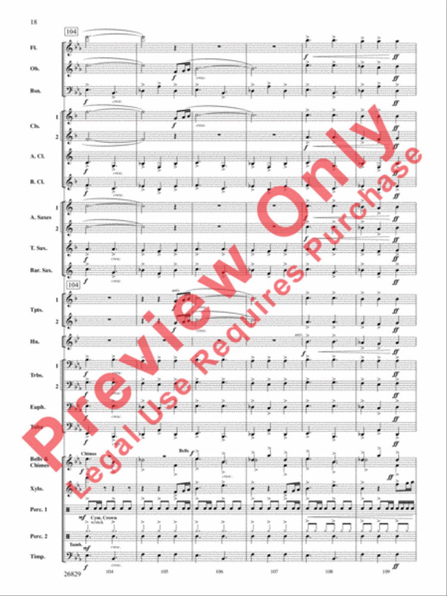 Semper Melior Semper Melior Concert Band scores gallery preview page 19