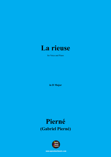 G. Pierné-La rieuse,in D Major