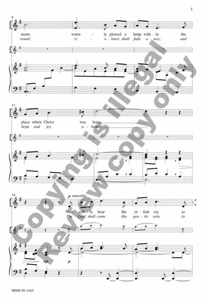 Mary Sings Her Lullaby/Like Gentle Rain (Choral Score) image number null