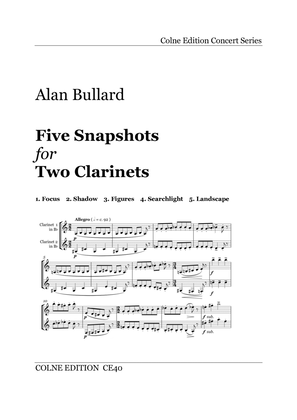 Five Snapshots for Two Clarinets