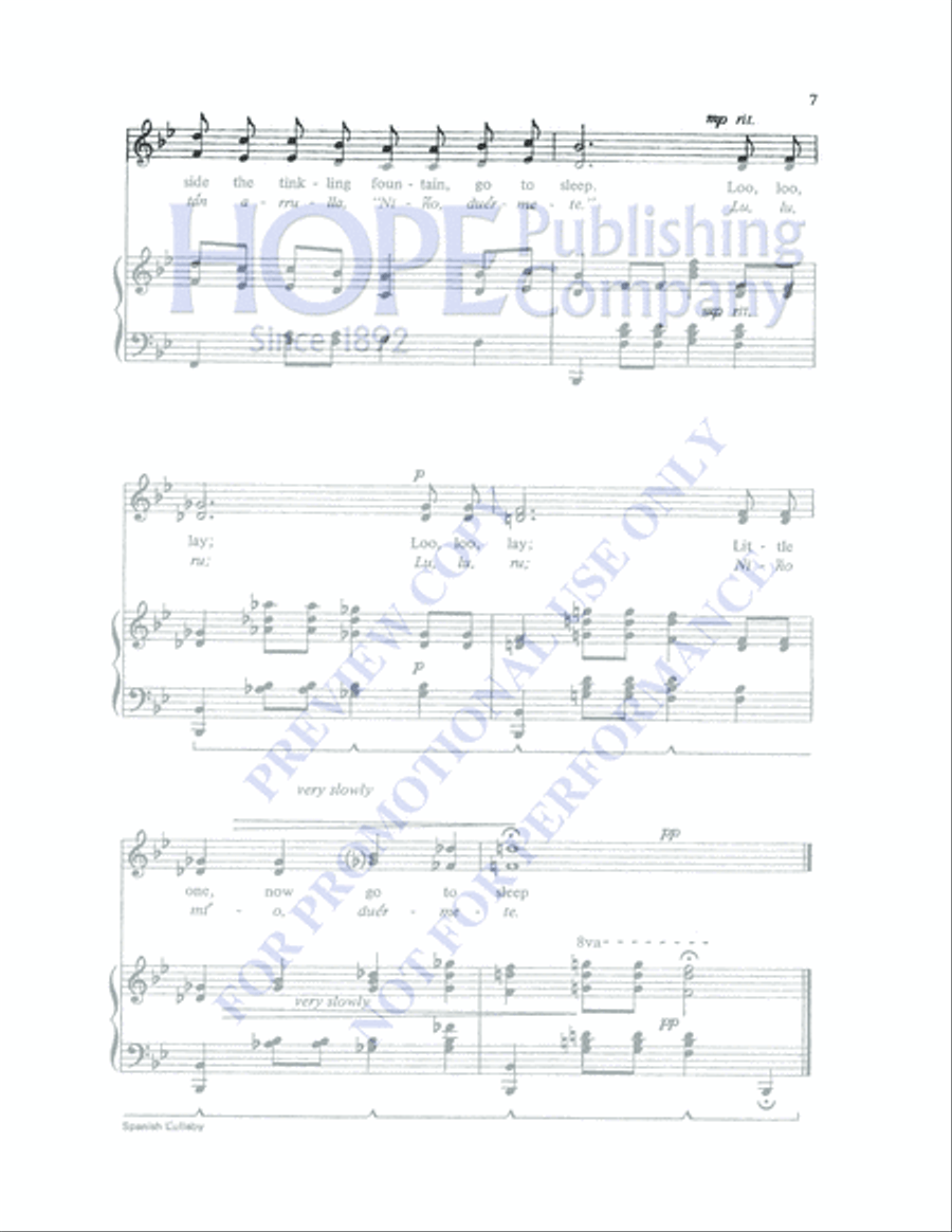 Spanish Lullaby SA scores gallery preview page 7