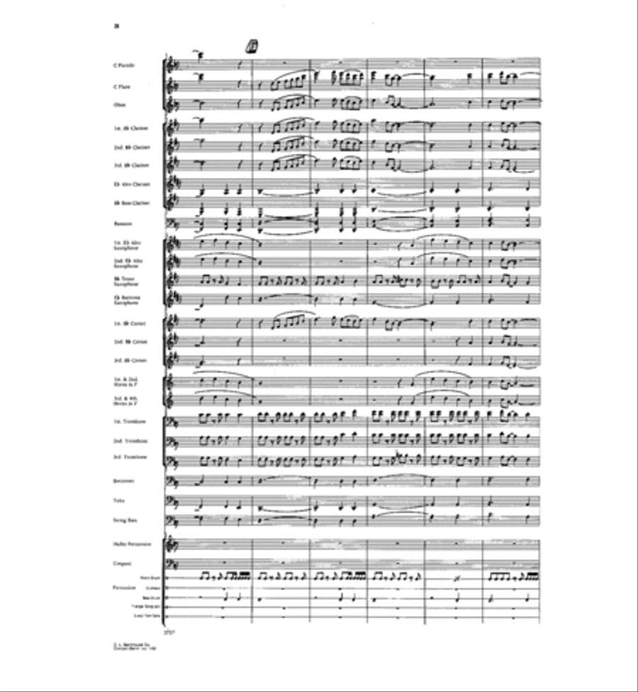 Declaration, Ballade & Finale Concert Band scores gallery preview page 25