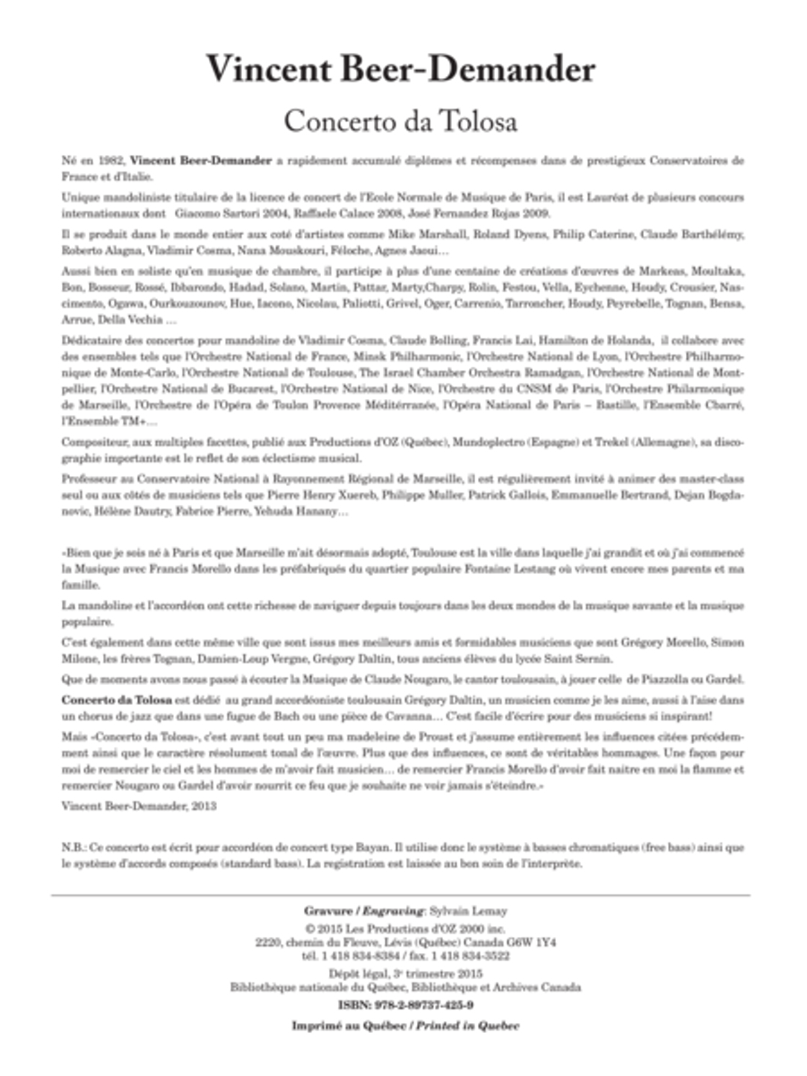 Concerto da Tolosa Orchestra scores gallery preview page 1