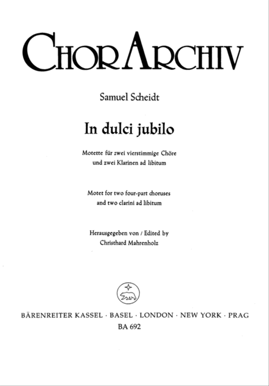 In dulci jubilo In dulci jubilo Mixed Choir scores gallery preview page 1