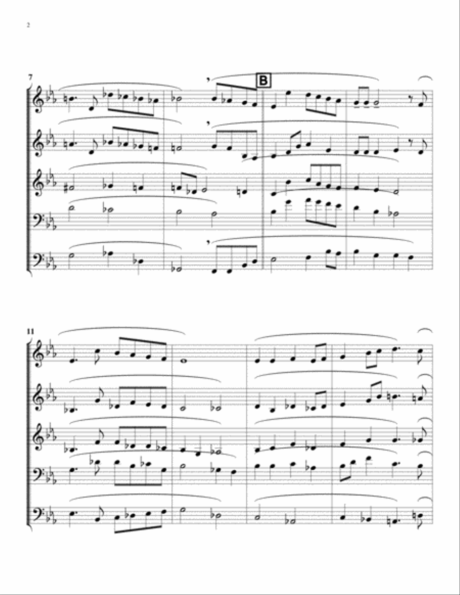 The Christmas Song (Chestnuts Roasting On An Open Fire) Brass Ensemble scores gallery preview page 4