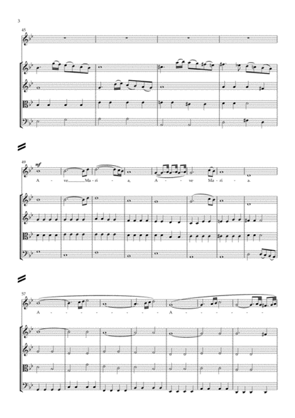 Ave Maria (Caccini) High voice, String quartet image number null