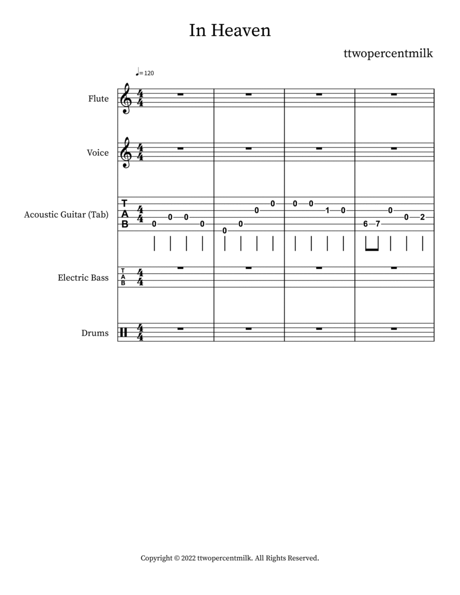 In Heaven In Heaven Small Ensemble scores gallery preview page 1